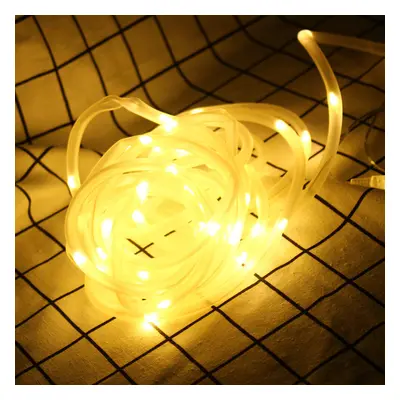 (Warm White) 39FT LED Solar String Rope Fairy Light Waterproof Xmas Wedding Party Decor Night Li