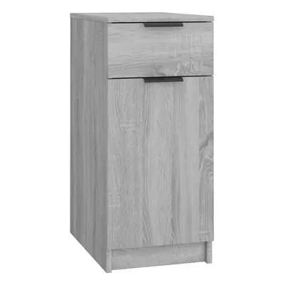 (grey sonoma) vidaXL Desk Cabinet Desk Cupboard Home Office Storage Cabinet Engineered Wood