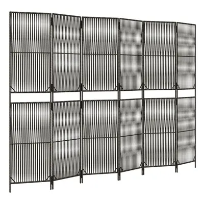 (grey, x cm) vidaXL Room Divider Outdoor Privacy Screen Foldable Balcony Screen Poly Rattan