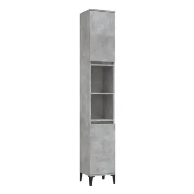 (concrete grey) vidaXL Bathroom Cabinet Cupboard Washroom Storage Cabinet Engineered Wood