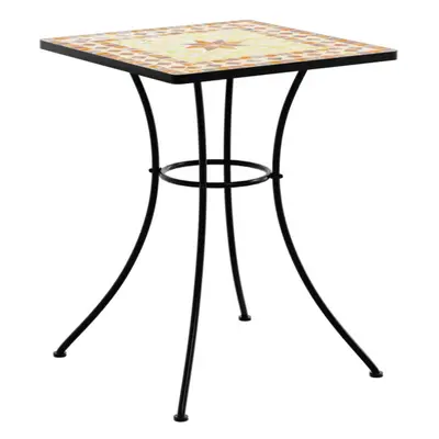 (terracotta, x x cm) vidaXL Mosaic Bistro Tables Outdoor Table Garden Balcony Dining Table Ceram