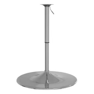 vidaXL Bar Table Base Adjustable Metal Replacement Bar Table Leg Chromed Steel