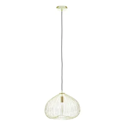 Premier Housewares Lavis Bulb Gold Finish Pendant Light