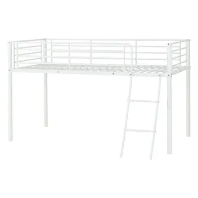 Kora Mid Sleeper Metal Bed Frame in White Finish fits 3ft Single Mattress