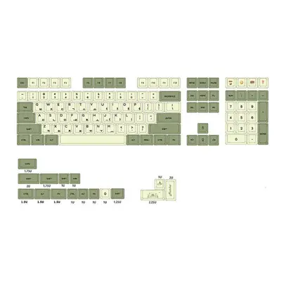 (Korean) Keys Matcha Keycap Set XDA Profile PBT Sublimation Japanese/Korean/Russian Keycaps for 