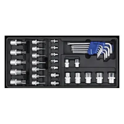 Tool Tray with TRX-Star* Key, Socket Bit & Socket Set 35pc