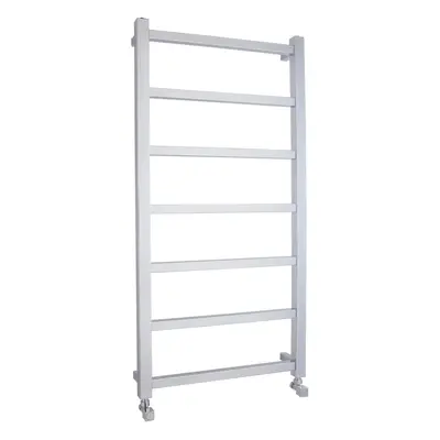 Heated Vertical Towel Rail with Square Tubes - 1200mm x 600mm - BTU - Chrome