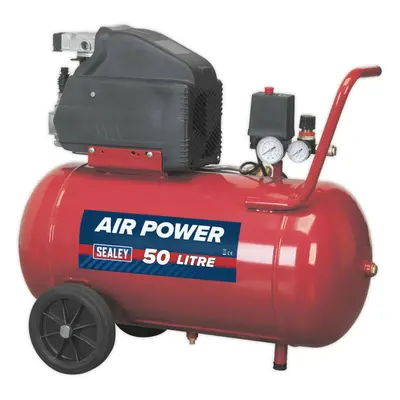 50 Litre Direct Drive Air Compressor - 2hp Motor - Automatic Pressure Cut-Out