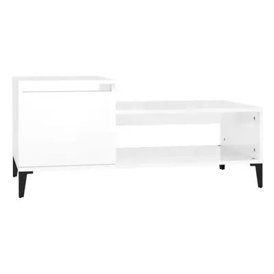 (High gloss white) vidaXL Coffee Table Engineered Wood Side Sofa Accent Couch Table Multi Colour