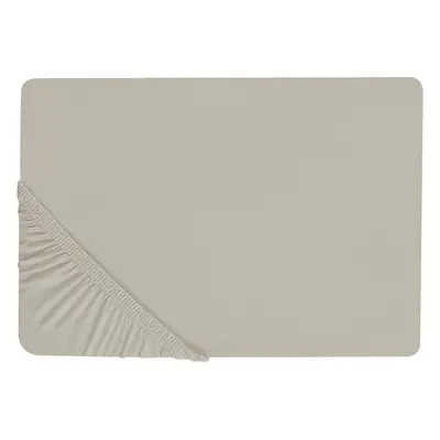 Fitted Sheet JANBU Cotton Taupe