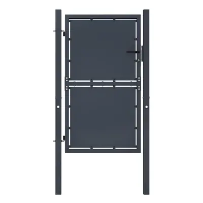 (100 x cm) vidaXL Garden Gate Steel Anthracite Outdoor Fence Doors Patio Gate Multi Sizes