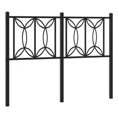 (black, cm) vidaXL Metal Headboard Bedroom Home Decor Bed Header Bed Headboard White cm