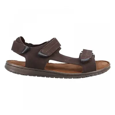 (9 (Adults')) Neville | Brown | Mens Quarter Strap Sandals