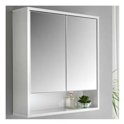 New Stunning High Gloss Bathroom Mirror Cabinet Perfect Bathroom Storage