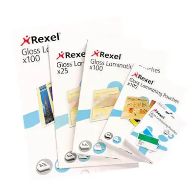 (75 micron) Rexel Laminating Pouches A4 100pk