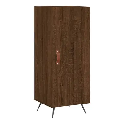 (brown oak) vidaXL Sideboard Storage Cabinet Side Cabinet Cupboard White Engineered Wood