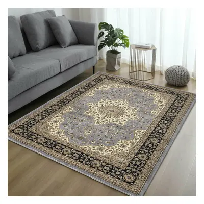 (Grey , x cm) Luxury Vintage Style Classic ROME Traditional Rugs