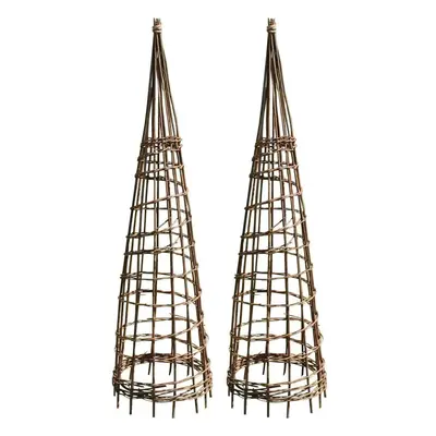 Set of Rustic Willow Garden Obelisks (1.2m)