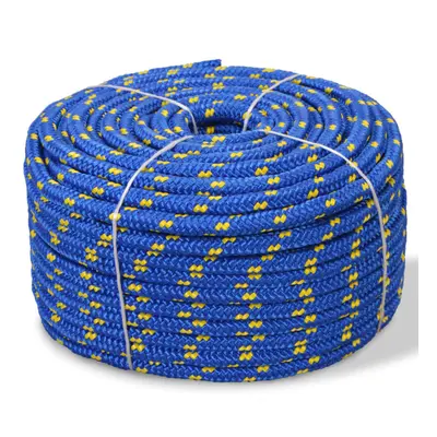 vidaXL Marine Rope Polypropylene 14mm 250m Blue Anchor Coil Boat Line Cable