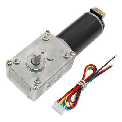 DC 24V Gear Motor 28/74/222rpm Worm Reduction Gear Encoder Motor