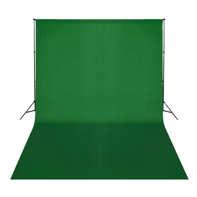 vidaXL Backdrop Support System 500x300cm Green Photography Studio Background