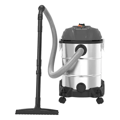 GEEPAS 30L Wet & Dry Drum Vacuum Cleaner - 1400W, HEPA Filter