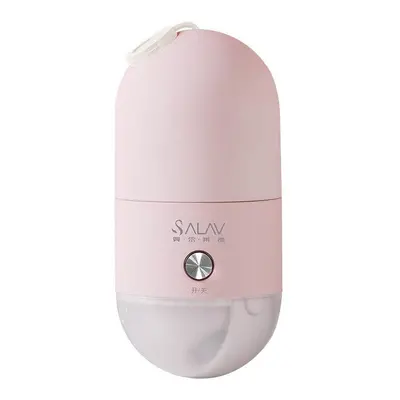 (Pink) 600W Portable Mini Handheld Garment Steamer Small Capsule Steam Iron for Travel Home