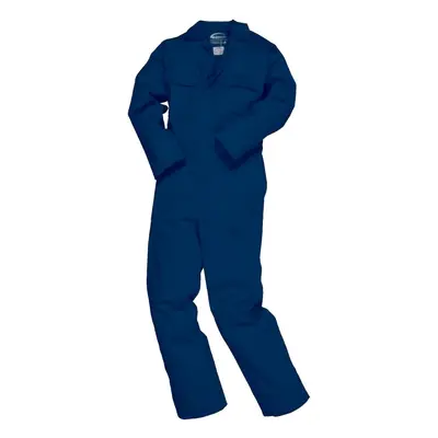 (3XL x Regular, Navy) Portwest Mens Bizweld Flame Retardant Coverall / Workwear (Pack of 2)