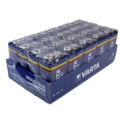 Varta 4022Â Industrial alkaline block LR61Â battery, 9V (pack of 20)