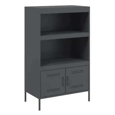 (anthracite) vidaXL Highboard Sideboard Storage Side Cabinet Home Storage Cupboard Steel