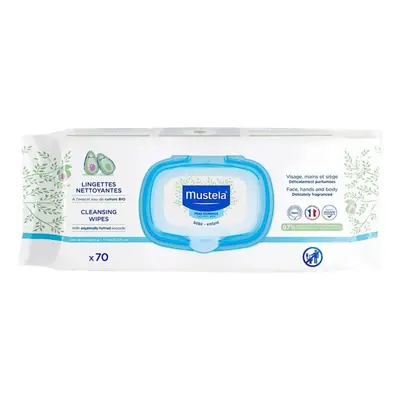 Mustela Cleansing Wipes 70's Effective Cleaning Of Your Baby's Delicate Skin