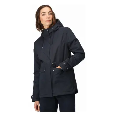 (10, Navy) Regatta Womens Broadia Waterproof Hooded Warm Winter Jacket Coat