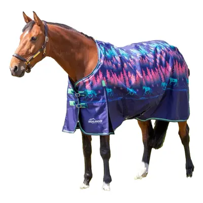 (7' 3", Navy) Highlander Original Lite Standard-Neck Horse Turnout Rug