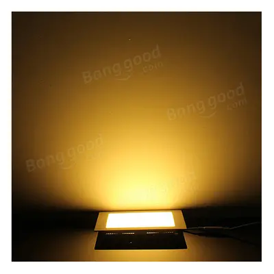 (Warm White) Dimmable 15W Square Ultra Thin Ceiling Energy-Saving LED Panel Light