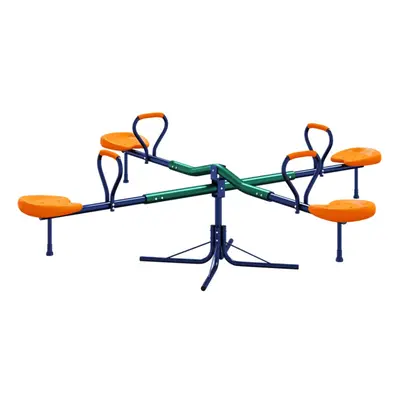 vidaXL Seesaw 4-Seater 360-Degree Rotation Adjustable Teeter Totter Steel