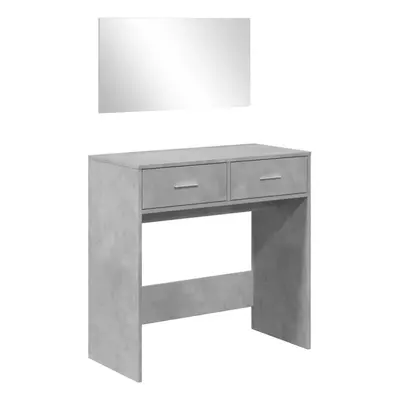 (concrete grey) vidaXL Dressing Table with Mirror Cosmetic Table Makeup Table Vanity Desk