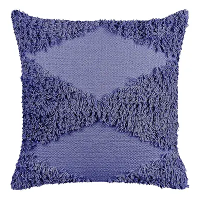 Tufted Cotton Cushion x cm Violet RHOEO