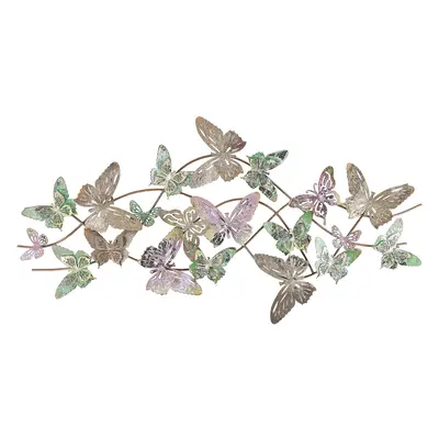 Wall Decor Butterfly GALLIUM Metal Multicolour cm