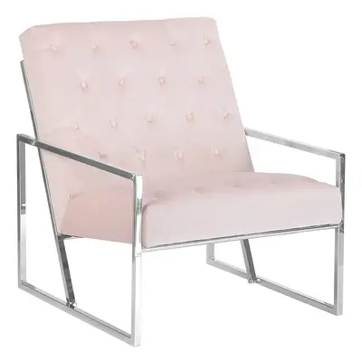 Armchair HARSTAD Velvet Pink