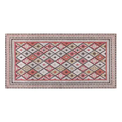 Cotton Area Rug x cm Multicolour ANADAG