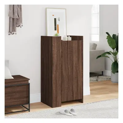 vidaXL Shoe Cabinet Brown Oak 52x37.5x100 cm Engineered Wood