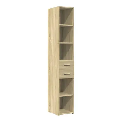 (sonoma oak) vidaXL Highboard Sideboard Cabinet Storage Cupboard White Engineered Wood