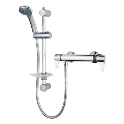 Triton Exe Lever Bar Mixer Shower Thermostatic Chrome Modern Spray UNEXTHBMINC