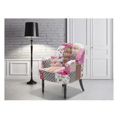 Armchair - Colorful - Patchwork - Upholstered - Fabric - Sette - MANDAL