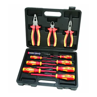 Hilka VDE Screwdriver and Plier Set - Red/Yellow (11-Piece)