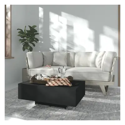 vidaXL Coffee Table Black Chipboard Living Room Furniture Couch Side Table