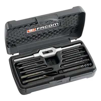 Facom 285.J10 Set Of Stud Pullers, Tap Wrenches And Drills Right-Hand Pitch