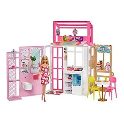 Barbie Dollhouse with Doll, Levels & Play Areas, Fully Furnished, to Year Olds