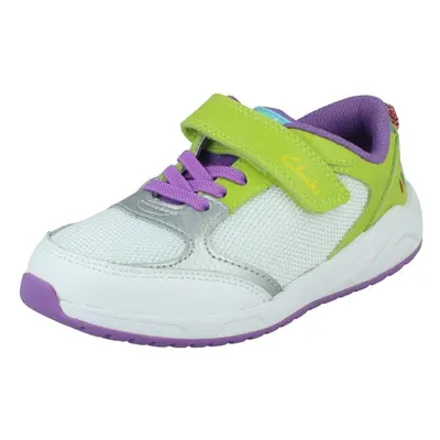 (Pink, UK Child) Childrens Clarks Unisex Casual Trainers Aeon Pace