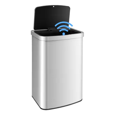 50L Automatic Rubbish Bin Infrared Sensor Can W/ Soft Close Lid